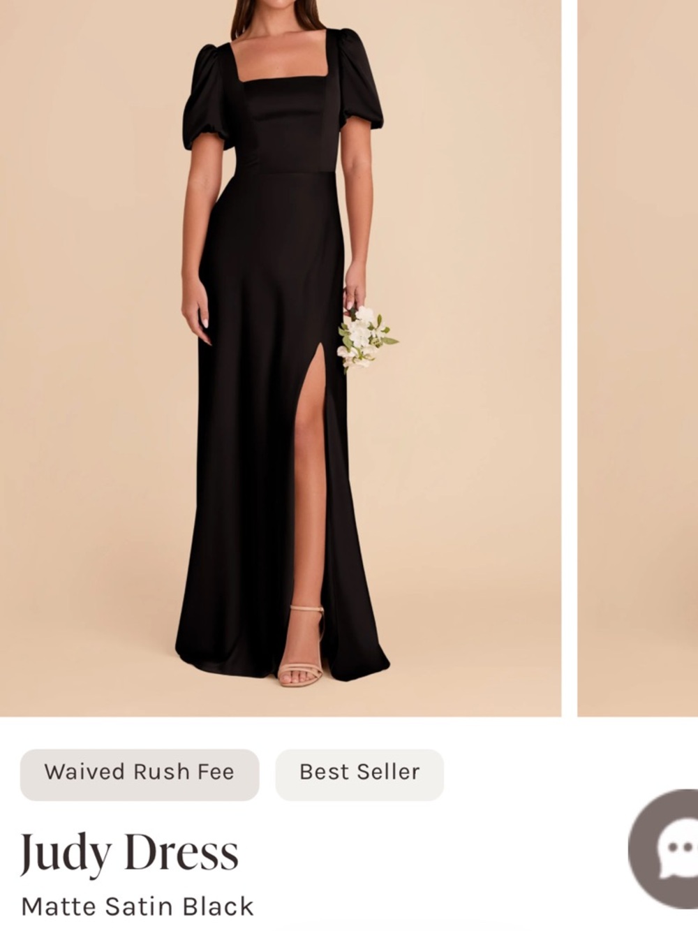 Birdy Grey Black Judy Maxi Dress with Puff Sleeves